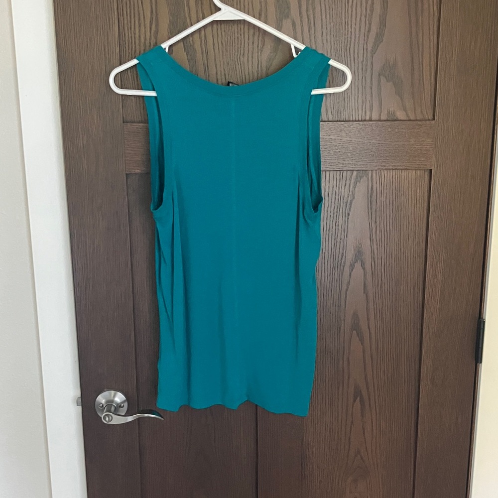 Express Turquoise Relaxed Fit Top - Picture 3 of 3